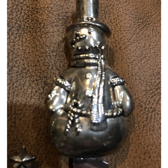 WALLACE Christmas SPREADERS Santa snowman candy cane tree holiday 4 stainles SET - Picture 4 of 7